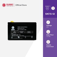 SUNNY Battery | Sealed Lead Acid Battery | 12V-7.5Ah.