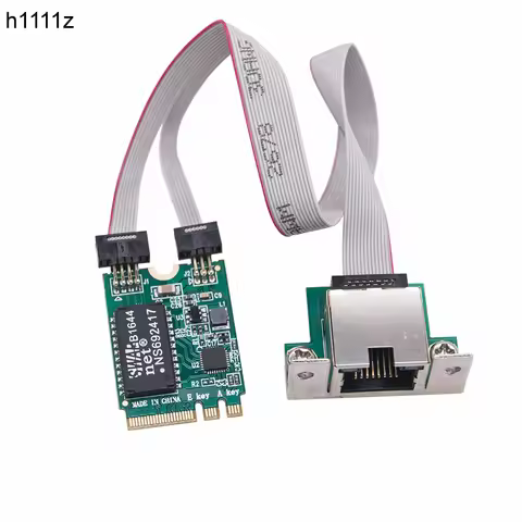 NEW M.2 A+E Gigabit Ethernet Network Card M2 to RJ45 COM Port Lan Adapter 10/100/1000Mbps Network Ad