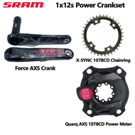 SRAM Power Crankset 172.5MM Force Axs Crank Quarq AXS Power Meter 107BCD 8-Bolt Direct Mount Chainri