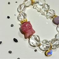 靈澈之守手鍊 白水晶 薰衣草石 九尾狐守護款 水晶手鍊