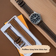 WEMODA handmade waxed cowhide watch strap for Seiko, orient, citizen size 18mm, 20mm, 22mm