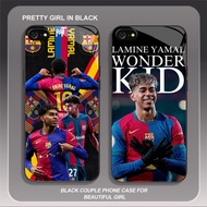HW-39 Yamal Barcelona Glass KACA Casing for iphone 6 XR 8 XS 6S SE X 7 Max Plus 2020 2022