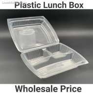 ✼❈[Malaysia In stock] Heng Heng BX-190 LUNCH BOX 3 COMPARTMENT /BX290 EXTRA BIG Lunch Box [ 50pcs± ] BENXON Disposable P