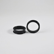 Pair Supersize Flexible Black Color Silicone Double Flared Ear Tunnel Plugs Flesh Tunnel Ear Gauge E