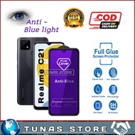 TEMPERED GLASS ANTI BLUELIGHT REALME C21 - TG ANTI SCRATCH BLUE LIGHT GLASS REALME C21 FULL COVERAGE