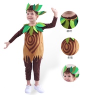 2021 Halloween Reunion Groot Children's Costume Masquerade Party Cute Tree Man Stage Costume 11.16A