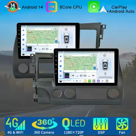 Car Stereo Radio For Honda Civic 8 FA/FD/FG 2005-2012 4/8Core+32/64G ROM 10 inch Carplay/Andriod Aut