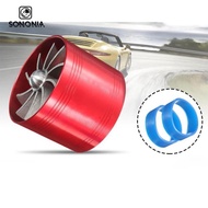 [SONONIA] 64.5mm x 50mm Air Intake Turbo Charger Fuel Supercharger Saver Fan Aluminum