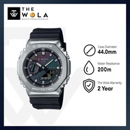 (2 Years Warranty) Casio G-Shock Men Analog-Digital Watch GM-2100RW-1A Black Resin Strap