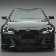 Car Front Bumper Splitter Lip ABS Black Diffuser For BMW 4 Series G24 G26 420i 430i i4 M50 M-Sport G