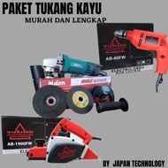 Paket tukang Peralatan Tukang Murah dan lengkap Mesin Serut Kayu +