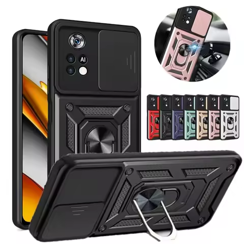 Camera Lens Protect Armor Case For Pocophone Poco F6 Pro X4 X6 M6 F5 X5 M5 M4 C40 M3 F3 X3 NFC F4 GT