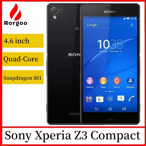Sony Xperia Z3 Compact D5803 Original Unlocked Smartphone GSM 4G Android Quad Core 2GB RAM 16GB Stor