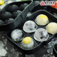 8 Grid Round Silicone Ice Cube Mold