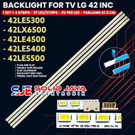 BACKLIGHT TV LED LG 42 INCH 42LE4500 42LE5300 42LE5400 42LE5500 42LX6500 42LX 42LE LAMPU BL SMD 57K