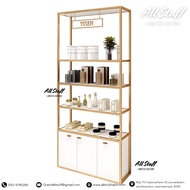 Shelves ชั้นวาง ชั้นโชว์สินค้า ตู้โชว์ผลิตภัณฑ์ ชั้นวางของ ตู้หนังสือ คาเฟ่ ตกแต่งบ้าน Shelves mode