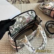 [mini] Diana bag, handbag, jacquard crossbody bag, embroid e73