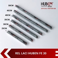 Huben Double Track FE 30 Ball Bearing Full Extension Drawer Rail | Length 25,30,35,40,45,50 cm Drawe