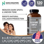 Glutathione Complex w/ Vitamin C & White Tomato | Reduces Dark Spots & Boosts Collagen