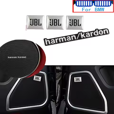 car interior sticker 3D UBL harman/kardon- audio stickers for BMW M3 M5 E36 E92 E30 E34 E70 E87 E34 