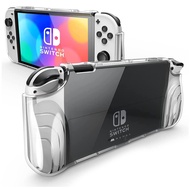 MUMBA for Nintendo Switch OLED Case 2021 Thunderbolt Protective Clear Cover Compatible with Switch OLED Console