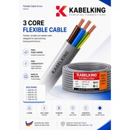 KABLE KING FLEXIBLE CABLE GREY 23/016x3c 40/016x3c 40/076x3c 70/076x3c 110/076x3cNO SIRIM 100%