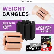 NEOSAVA Adjustable Ankle & Wrist Weights - Foot & Hand Weights, Ideal for Gym & Home Fitness (1 Pair
