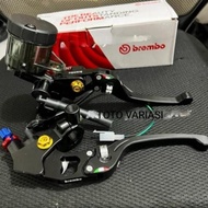 RCS 98 1 TUBE B 100% BRAKE MASTER HANDLE PACKAGE + 100% RCB HG55 HANDGRIP + CNC MOTORCYCLE HANDLEBAR