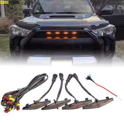 4x Front Grill Lights For 2014-2023 Toyota 4Runner TRD Pro Grille Including SR5 TRD Off-Road Limited