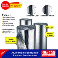 1 Roll Aluminium Foil Bubble Alumunum Foil Bubble Peredam Panas