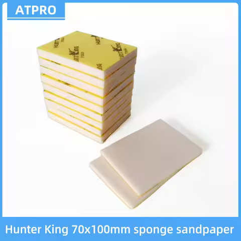 Hunter King Square Sponge sandpaper 70x100mm, car paint surface wood grinding and polishing, 400-300