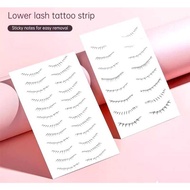 MATA Natural Eyelash Sticker 4D Bottom Eyelash Sticker Waterproof Fake Eyelash Tattoo Sticker
