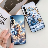 Samsung a24 4g / ss a04s / ss a13 5g / ss a55 5g / m35 5g / m55 5g case with cute baby dragon print