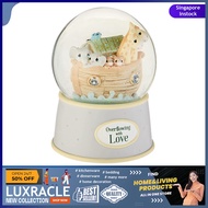 [sgstock] Precious Moments Overflowing with Love Noah's Ark Musical Resin Nursery Decor Snow Globe - [Snow Globe] []