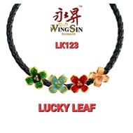 Wing Sing Beads Charms Lucky Leaf Emas 999 Tulen/ Fesyen Original 999 Gold Beads Charm