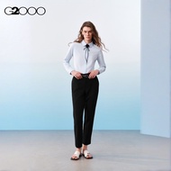 G2000 Belted Capri Cigarette Casual Pants