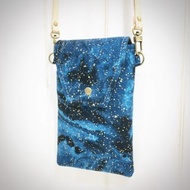 | •R• | 星空 | 純牛皮斜背直立式翻蓋磁釦悠遊手機包