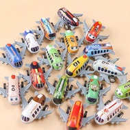 Children Toy Car Small Plane Tin Plane Model Encyclopedia Boy Pull Back Plane Small Toy