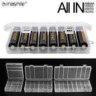 ALL IN Battery Case for 18650 26650 16340 Battery Holder Storage Box for 2 4 8 AA AAA Rechargeable B