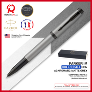 Parker IM Rollerball Pen - Achromatic Matte Grey (with Black - Medium (M) Refill) / {ORIGINAL} / [RetailsON]