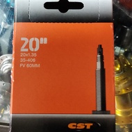 FOLDING BIKE INNER TYRE 20X1.35 406 CST PRESTA ORIGINAL