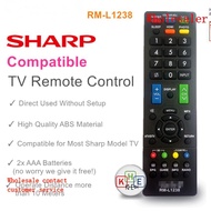 RM-L1238 Sharp LCD/LED TV Remote Control with 3D Button