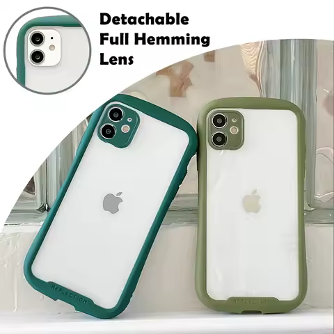iFace Transparent Acrylic Candy Color Border Back Cover for iPhone 15 14 13 12 11 Pro Max XR XS Max 