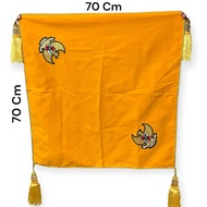 Lancar Jaya Adventing Ceremony Flag Tray Base 70x70cm Luxurybeludru Pancasila Logo & Gold Pendant/ C