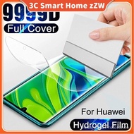 9999D Soft Full Cover Hydrogel Film Huawei P50 P40 P30 P20 Pro P30 Lite P10 Plus Mate 30 20 10 Nova 
