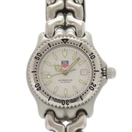 二手TAG HEUER Cell Date WG1312-2不鏽鋼白色錶盤石英錶 1600