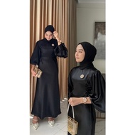 BISA COD GAMIS JEJE ATASAN WANITA TALI SERUT DRESS SATIN SILK GAMIS TERBARU SERAGAM BRIDESMAID DRESS