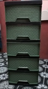 Laci ♕  5 Tier Drawers Plastic Cabinet / Storage Cabinet / Plastic Drawer/FDR488 FELTON DRAWER 5 TIER