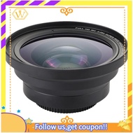 【W】Professional 37mm Macro+72mm Wide Angle Lens 0.39X Full HD for 4K Camcorder