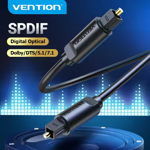 Vention Digital Optical Audio Cable Toslink SPDIF Coaxial Cable for Xbox PS4 Amplifiers Blu-ray Play